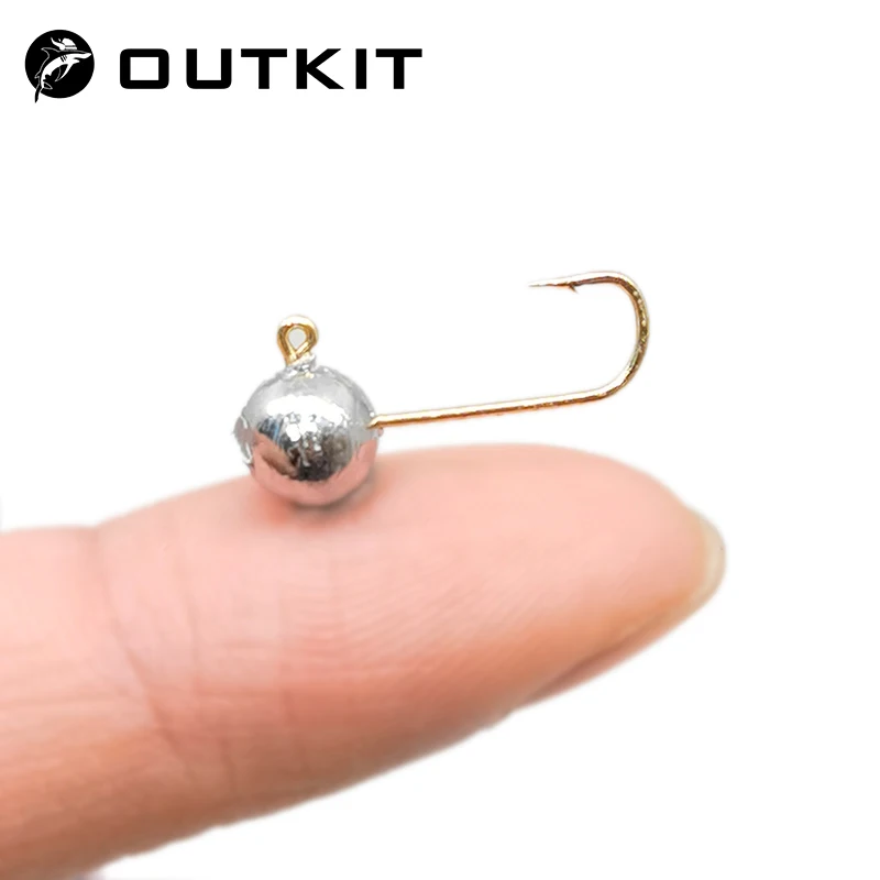 OUTKIT 10pcs Mini Jig Head Hoo - Fishing Hook Offset recension och pris