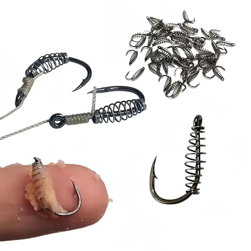 10-60PCS High Carbon Steel Spr - Fishing Hook Circle recension och pris