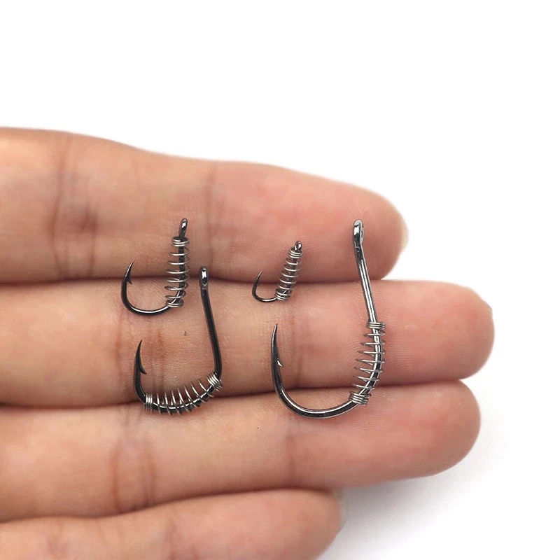 10-60PCS High Carbon Steel Spr - Fishing Hook Circle recension och pris