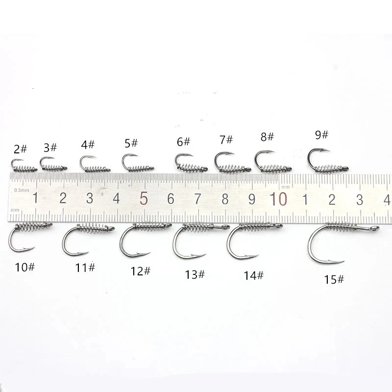10-60PCS High Carbon Steel Spr - Fishing Hook Circle recension och pris