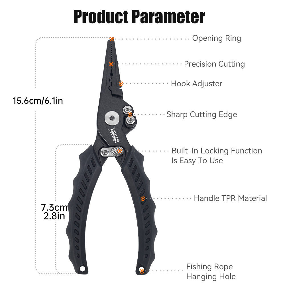 Kingdom Fishing Pliers Multifu - Fishing Hook Stainless Steel recension och pris