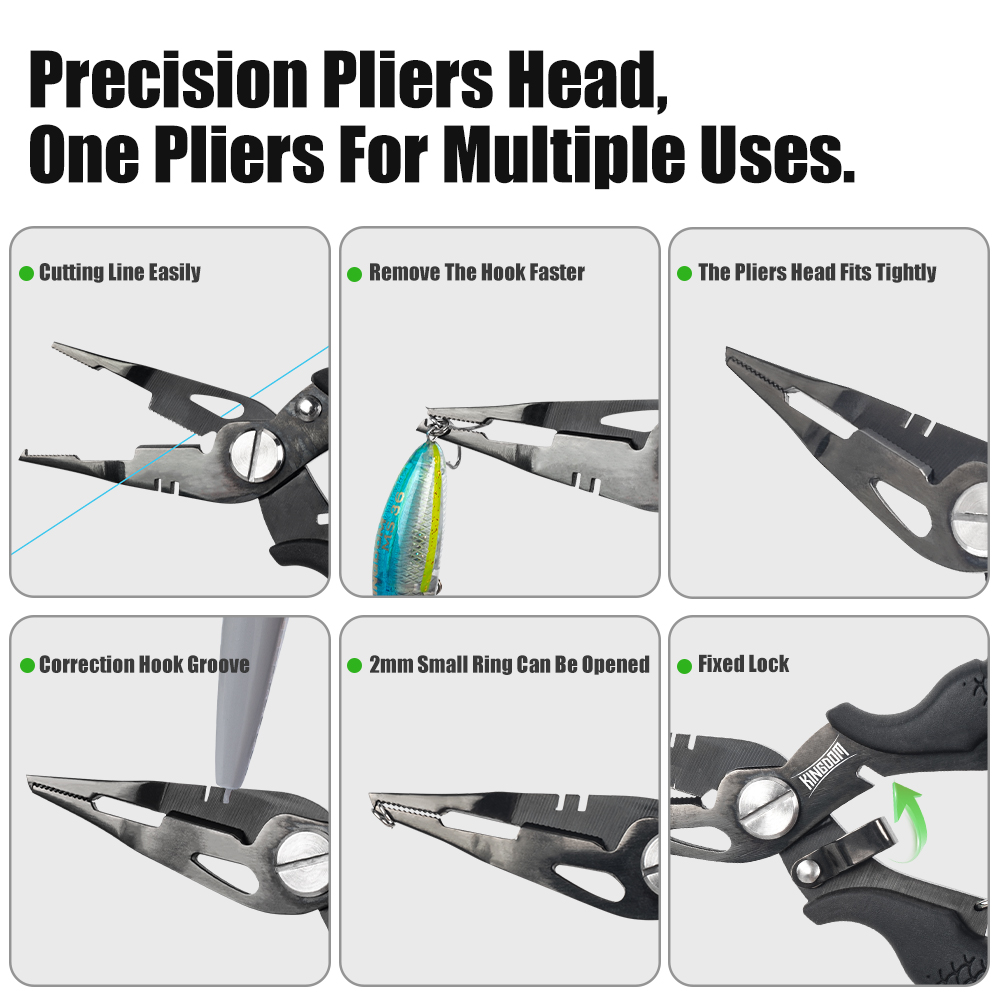 Kingdom Fishing Pliers Multifu - Fishing Hook Stainless Steel recension och pris