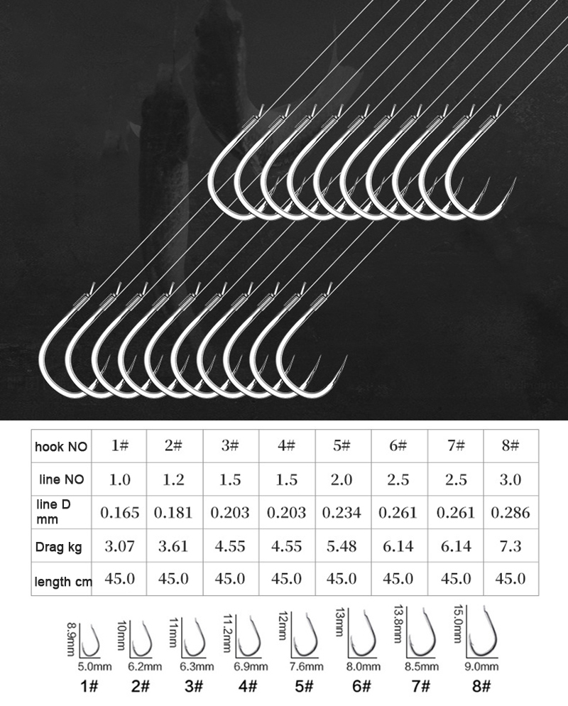 10 pair Fishing Hooks With Tip - Fishing Hook Barbless recension och pris