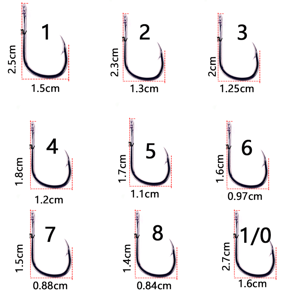 20pcs/lot Iseama 1/0#-14# Fish - Fishing Hook Assortment recension och pris
