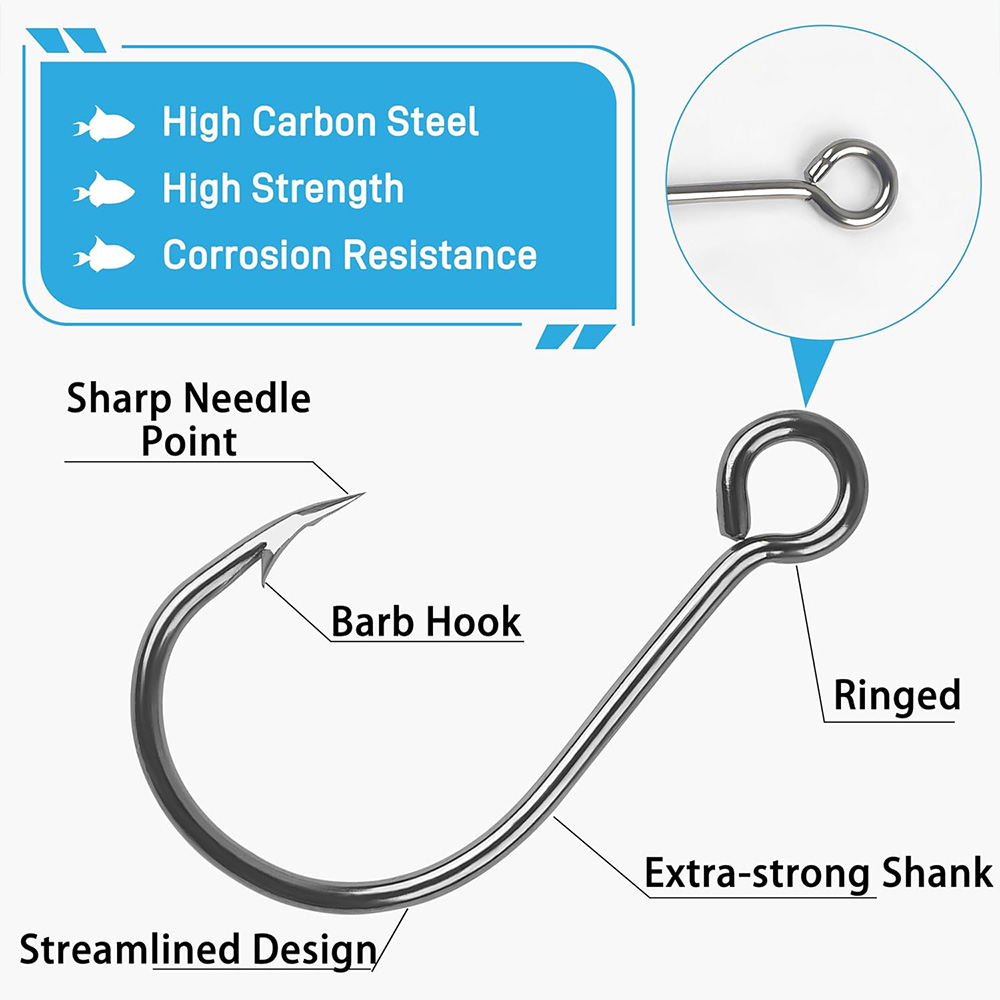 70Pcs Fishing Inline Single Ho - Fishing Hook Offset recension och pris