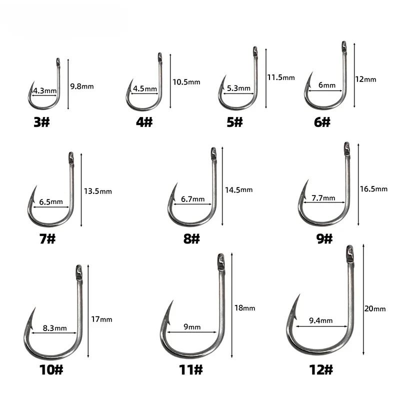 50-1600Pcs/BoxFishing Hooks Ca - Fishing Hook Circle recension och pris