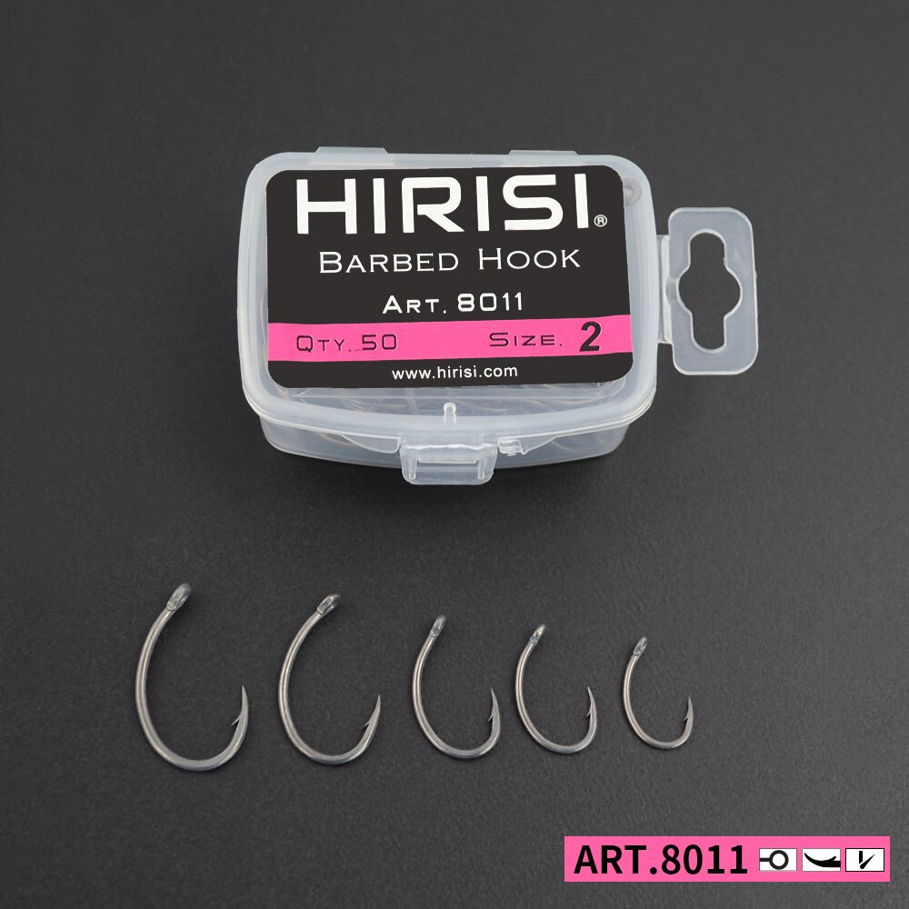 Hirisi Carp Fishing Hooks 50pc - Fishing Hook Barbless recension och pris