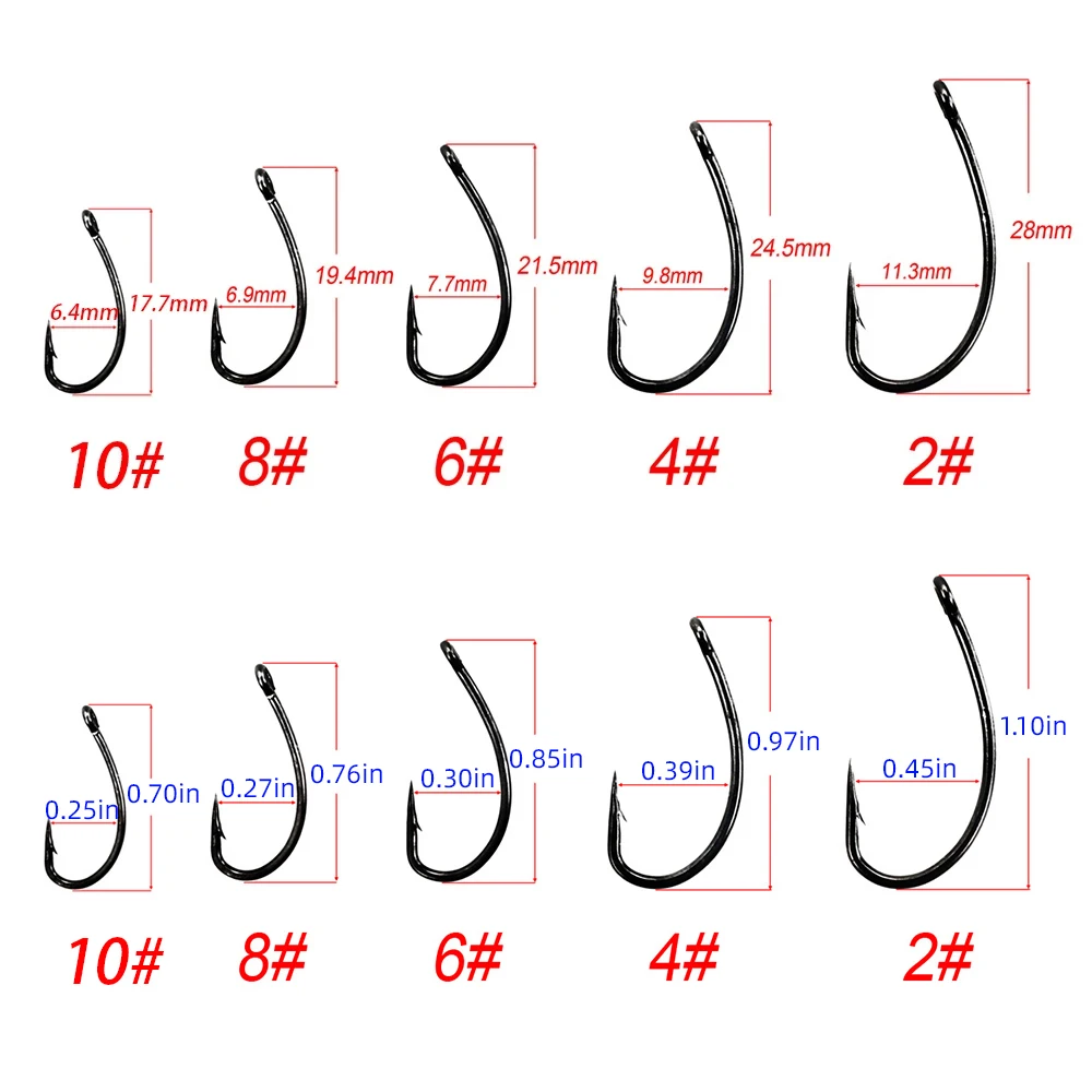 100pcs Coating High Carbon Sta - Fishing Hook Assortment recension och pris