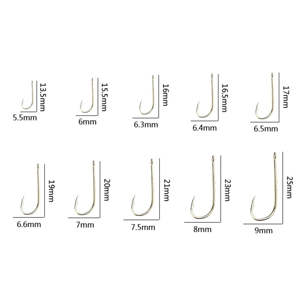 50/100pcs Silver Long Handled  - Fishing Hook Circle recension och pris