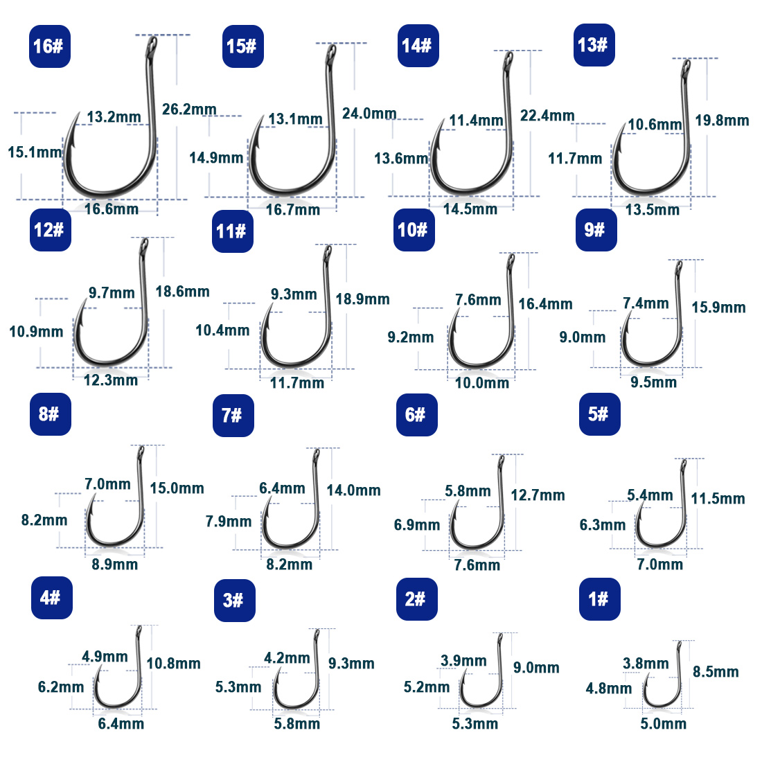 9KM Iseama Fishing Hooks 50~20 - Fishing Hook Offset recension och pris