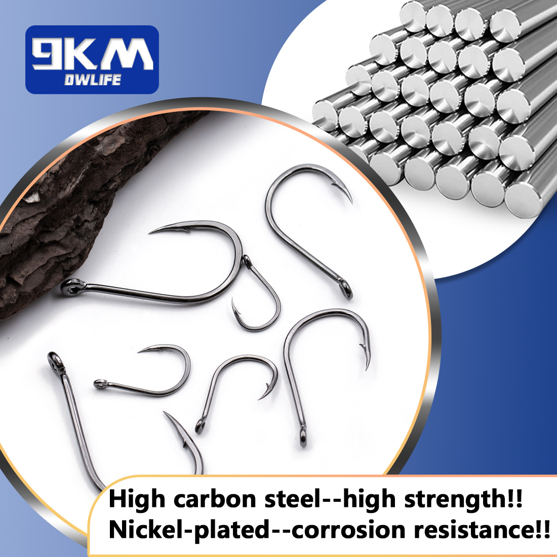 9KM Iseama Fishing Hooks 50~20 - Fishing Hook Offset recension och pris