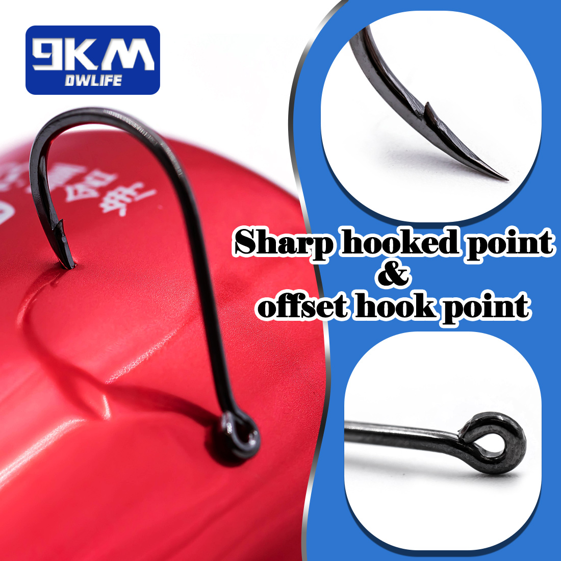 9KM Iseama Fishing Hooks 50~20 - Fishing Hook Offset recension och pris