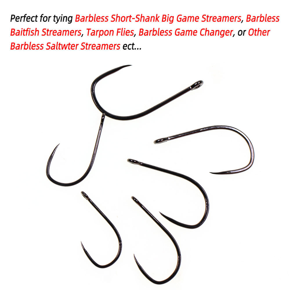 20pcs #1 1/0 2/0 3/0 4/0 5/0 S - Fishing Hook Barbless recension och pris